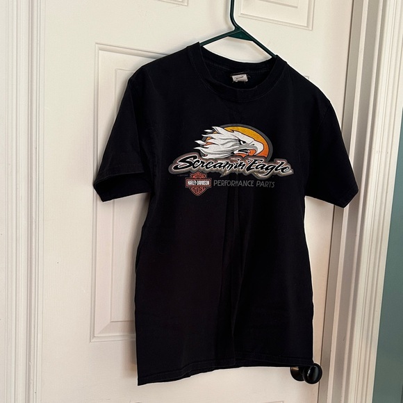 Harley-Davidson Black Tee with Screamin' Eagle Design Mechanicsburg, PA - Picture 1 of 4